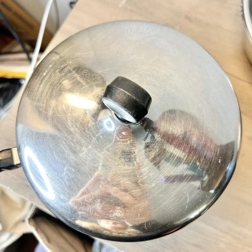 Vintage Presto PC 2 QT‎ Aluminum Saucepan Double Boiler Steamer Insert Set USA